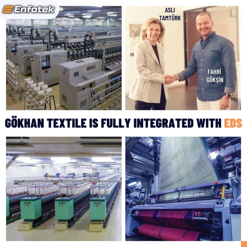 GÖKHAN TEXTILE IS FULLY INTEGRATED WITH EDS